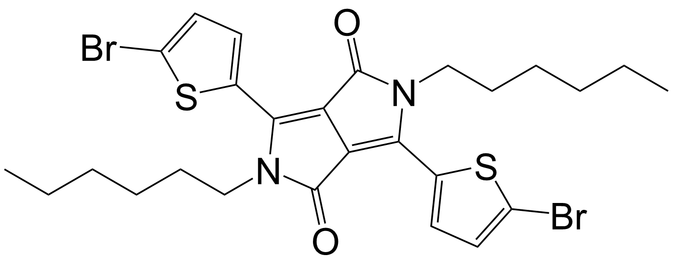 3,6-双（5-溴噻吩-2-基）-2,5-二己基吡咯并[3,4-c]吡咯-1,4（2H，5H）-二酮/1214906-01-0
